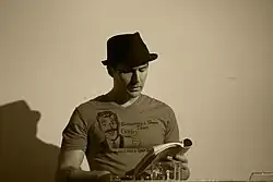 Joshua Mohr reading at Modern Times Bookstore, San Francisco CA, in 2009