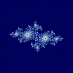 Julia set for fc, vc = −0.7269 + 0.1889i