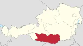 Location of Carinthia