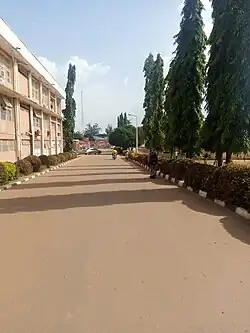 Administrative building road in main campus