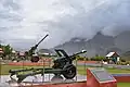 Artillery pieces at the Kargil War Memorial, Dras