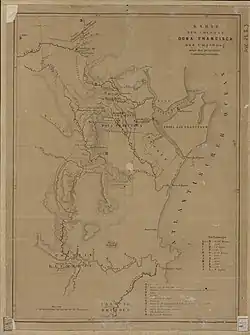 1840s map of the Dona Francisca colony