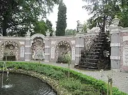 The schelpengalerij (shell gallery) in the Rozendaal Castle parks