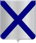 Argent a saltire azure (Katwijk)