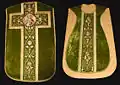 Fiddleback chasuble