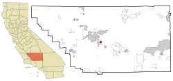 Location of Lamont, California