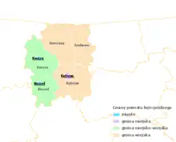 Division into gminas