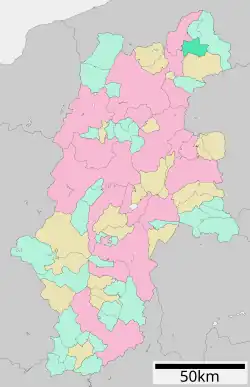 Location of Kijimadaira in Nagano Prefecture