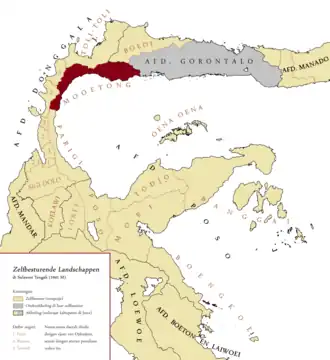 Moutong (Mooetong; in red)