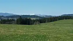 Knížecí stolec, the highest point of Boletice