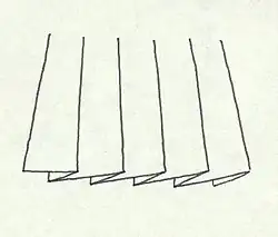 The knife pleat is the basic pleat used in sewing.
