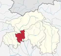 Location of Kurta Municipality