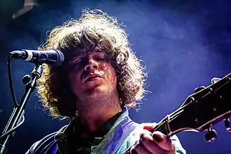 Falconer performing with The View in 2012