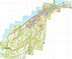 Map of the Alta area, depicting flight data