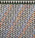 Zellij with so-called "Nasrid bird" motif in the Court of the Myrtles in the Alhambra (14th century)