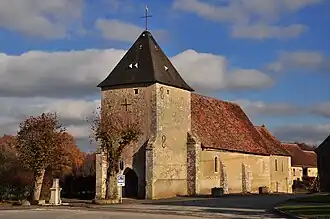 The church of Saint-Martin, in La Pérouille