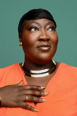 Opoku-Gyimah at the Global Gay Rights event at the Southbank Centre in London on 9 March 2014