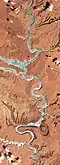 Lake Powell from space, 2016