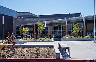 Exterior of Lake Stevens High School