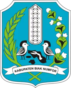 Coat of arms of Biak Numfor Regency