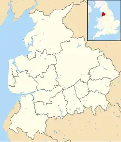 Maps of castles in England by county: L–W is located in Lancashire