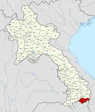 Location in Laos