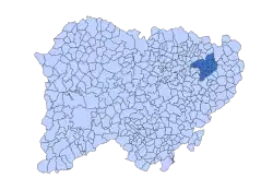Location in Salamanca