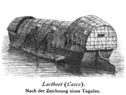 A casco with two punters (1873)