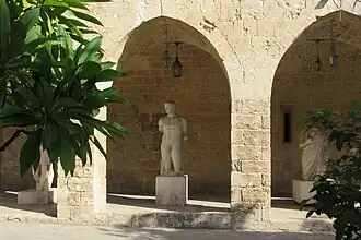 Statues at the National Museum of Latakia's courtyard
