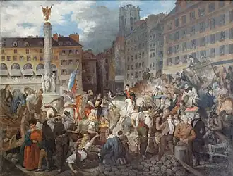 The Duc d'Orléans Crossing the Place du Châtelet