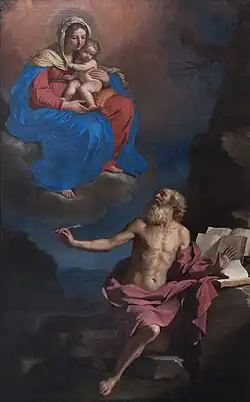 "The Virgin and Child appearing to Saint Jerome" by Guercino