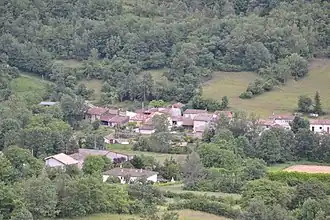 The view of the village of Sautel