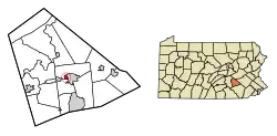 Location of West Lebanon Township, Pennsylvania