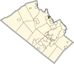 Location of Cementon in Lehigh County, Pennsylvania
