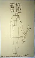 Reinisch's handwritten studies on hieroglyphs in an Egyptian royal tomb 2