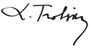 Trotsky's signature