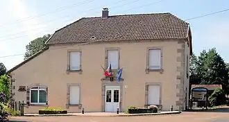 The town hall in Les Fessey