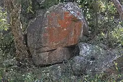 Stone at the monument