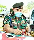 Lieutenant Colonel DAP Dissanayake in his role as Commanding Officer, 11th Field Engineers, Mullaittivu during the COVID-19 Pandemic.