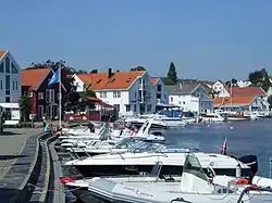 View of the town harbour