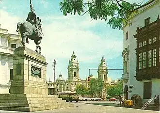 The statue in Lima (Peru) (Location from 1952–2003)