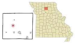Location of Linneus, Missouri