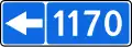 Number and direction of the road