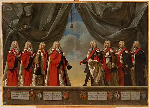 The capitouls of the year 1731–1732, by Antoine Rivalz.