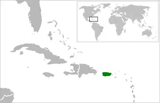 location map of Puerto Rico