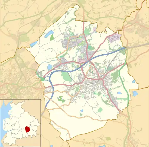 Crown Ground is located in the Borough of Hyndburn