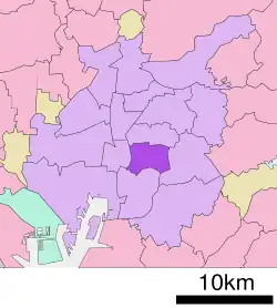 Location of Mizuho-ku in Nagoya