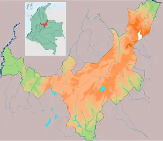 Lake Tota is located in Boyacá Department