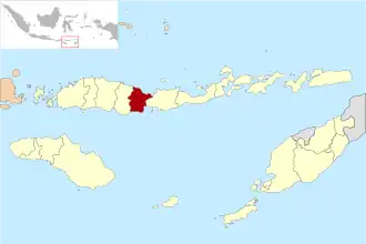 Location within East Nusa Tenggara