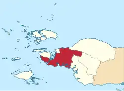 Location in Southwest Papua